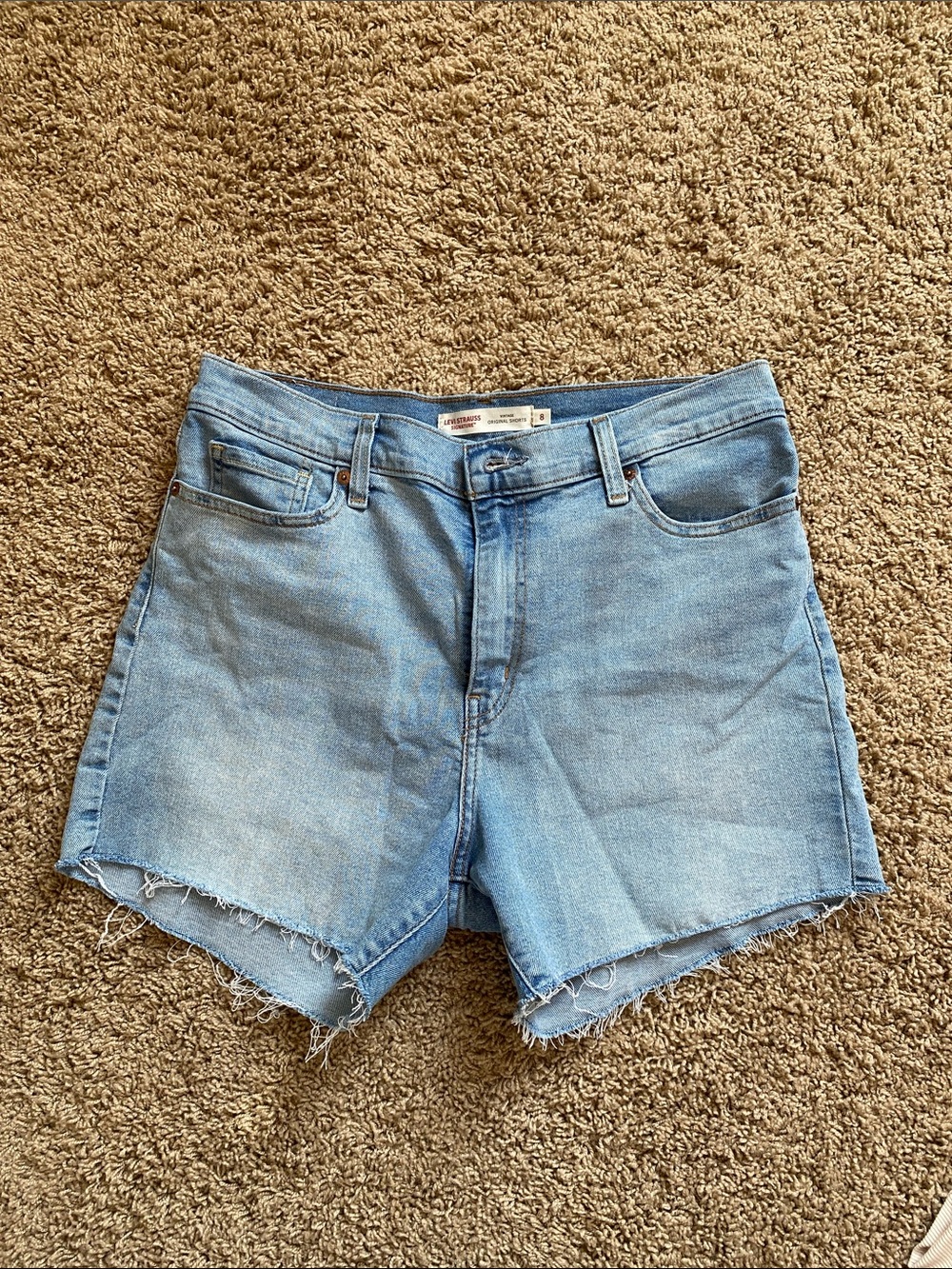 Levi's Light Blue Denim Cutoff Shorts
